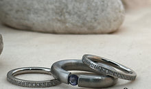 3-teiliges Ring-Set Edelstahl mit Iolith SALE