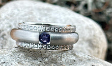 3-teiliges Ring-Set Edelstahl mit Iolith SALE
