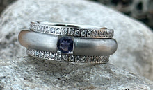 3-teiliges Ring-Set Edelstahl mit Iolith SALE