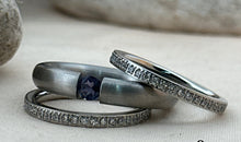 3-teiliges Ring-Set Edelstahl mit Iolith SALE