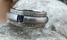 3-teiliges Ring-Set Edelstahl mit Iolith SALE