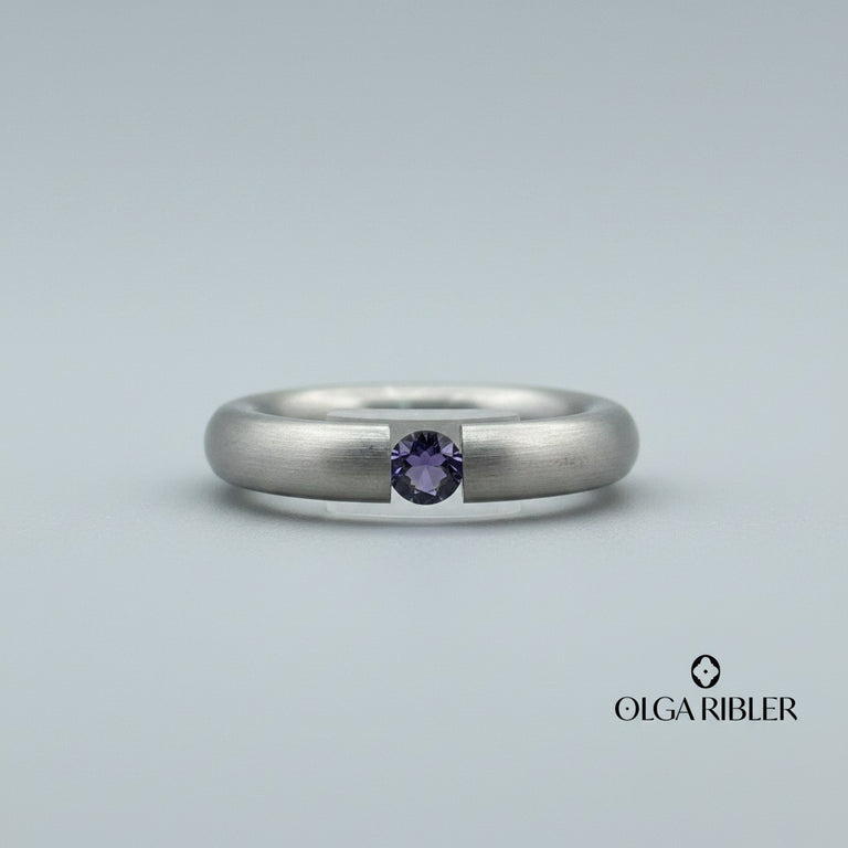 Pneu Ring Edelstahl mit Iolithe SALE