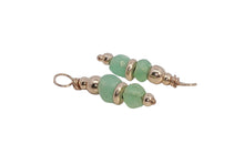 Creolen 16 mm Edelstahl mit Chrysoprase Charms SALE