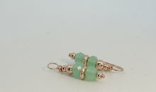 Creolen 16 mm Edelstahl mit Chrysoprase Charms SALE