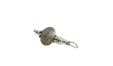 Creolen 16 mm Edelstahl mit Labradorite Charms SALE