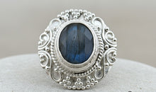 Labradorite Antik Look Ring