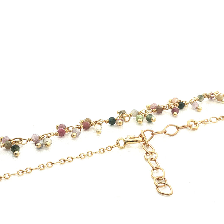 Gliederkette mit kleinen Multiturmalinen