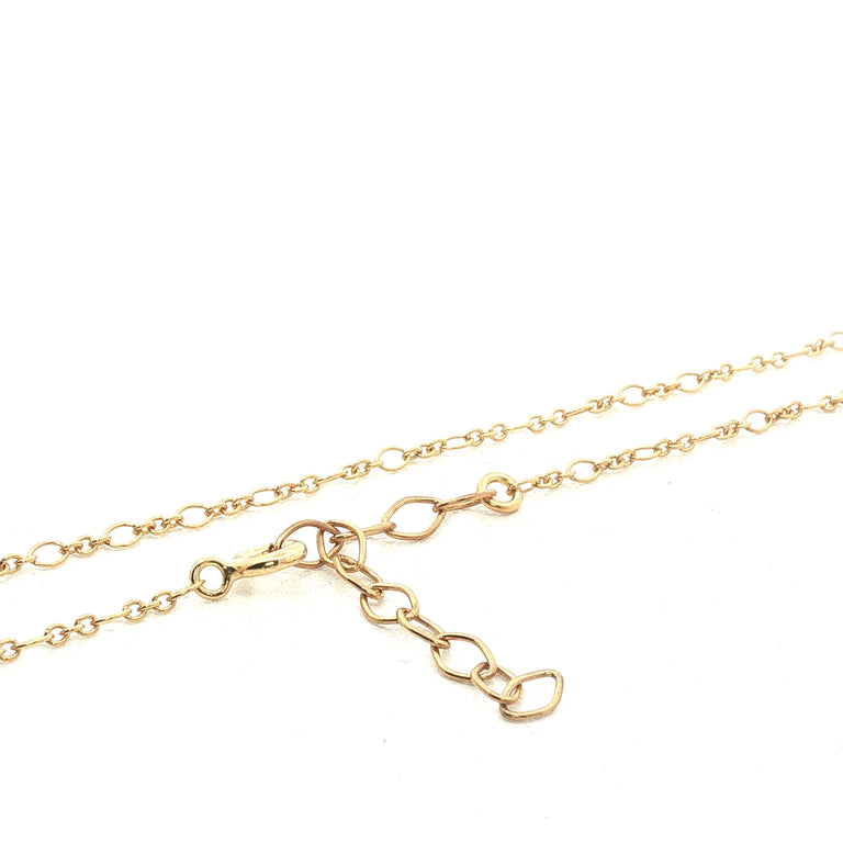 Gliederkette mit 6 mm Peridote Anhänger