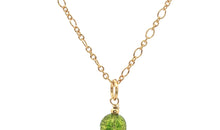 Gliederkette mit 6 mm Peridote Anhänger