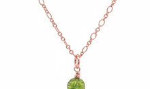 Gliederkette mit 6 mm Peridote Anhänger