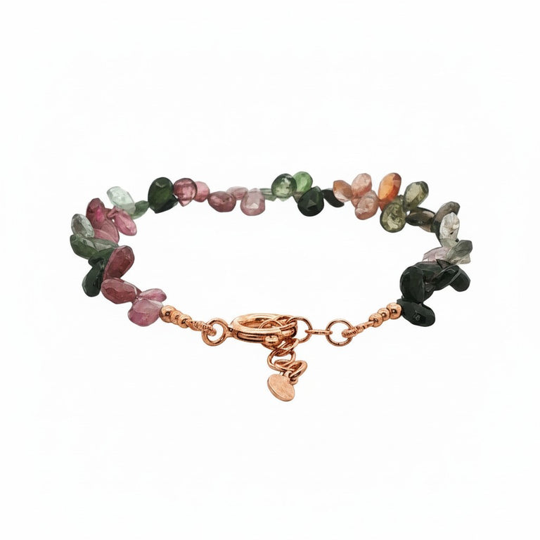 Multiturmalin Armband 6X7 mm