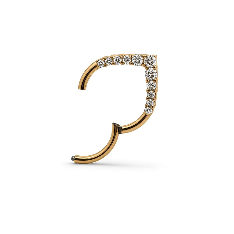 Titan G23 Septum Clicker mit Zirkonia – 1.2 mm / 10 mm