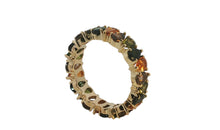AYAT – Memory Ring mit 3 X 5 mm Rauchquarz und Turmalinen