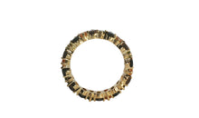 AYAT – Memory Ring mit 3 X 5 mm Rauchquarz und Turmalinen