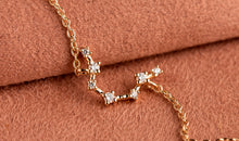 Sternzeichen Armband Wassermann Aquarius Silber 18k gelbvergoldet