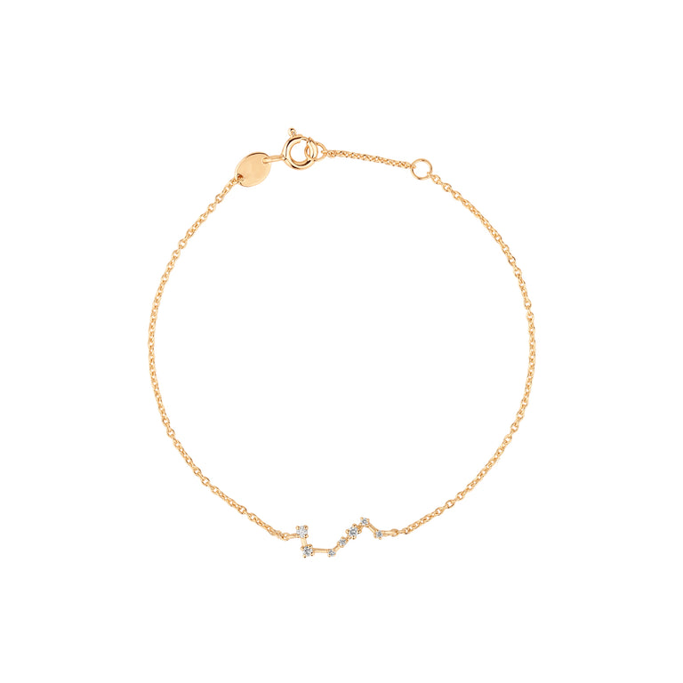 Sternzeichen Armband WIDDER ARIES Silber 18k gelbvergoldet