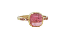 Unikate Ring  18 Karat Gold mit Rosaturmalin