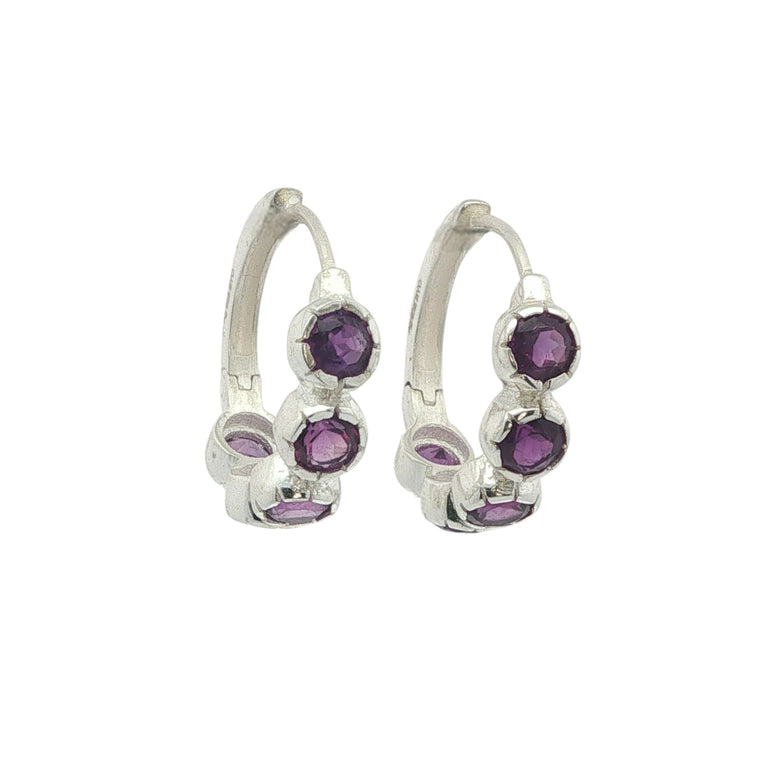 Creolen HARRIET Amethyste 20 mm