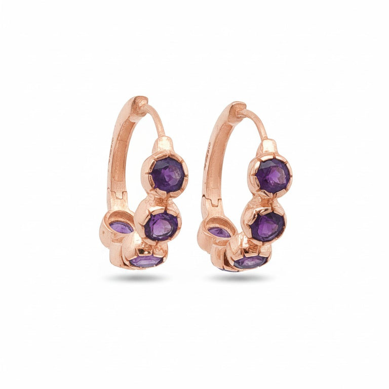 Creolen HARRIET Amethyste 20 mm