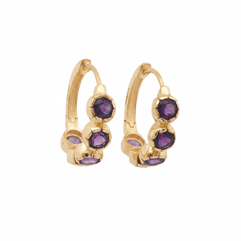 Creolen HARRIET Amethyste 20 mm