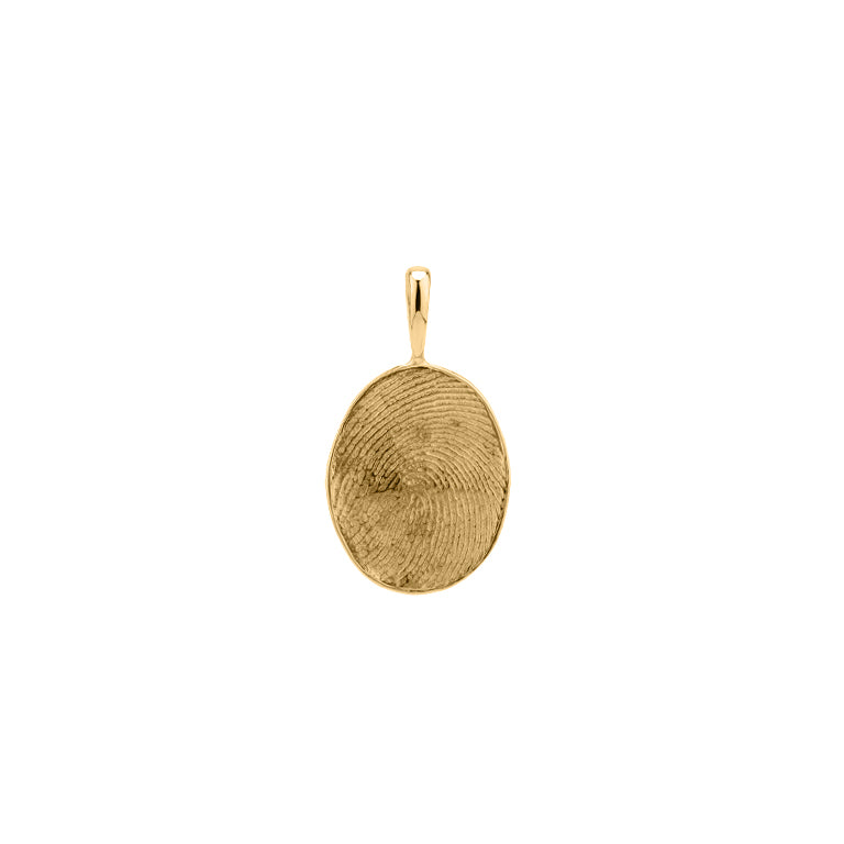 Anhänger FINGERPRINT oval 13X15 mm