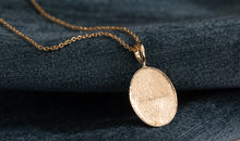 Anhänger FINGERPRINT oval 13X15 mm