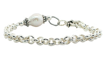 Silberarmband mit Barockperle – Boho Armband 925 Silber