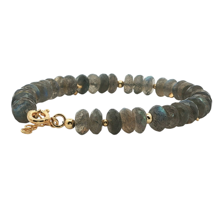 Edelsteinarmband mit Labradoriten