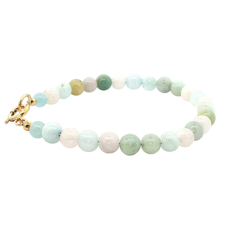 Edelsteinarmband mit Aquamarin