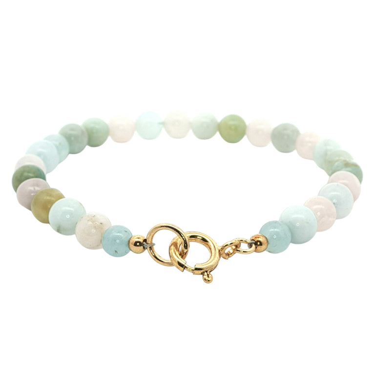 Edelsteinarmband mit Aquamarin