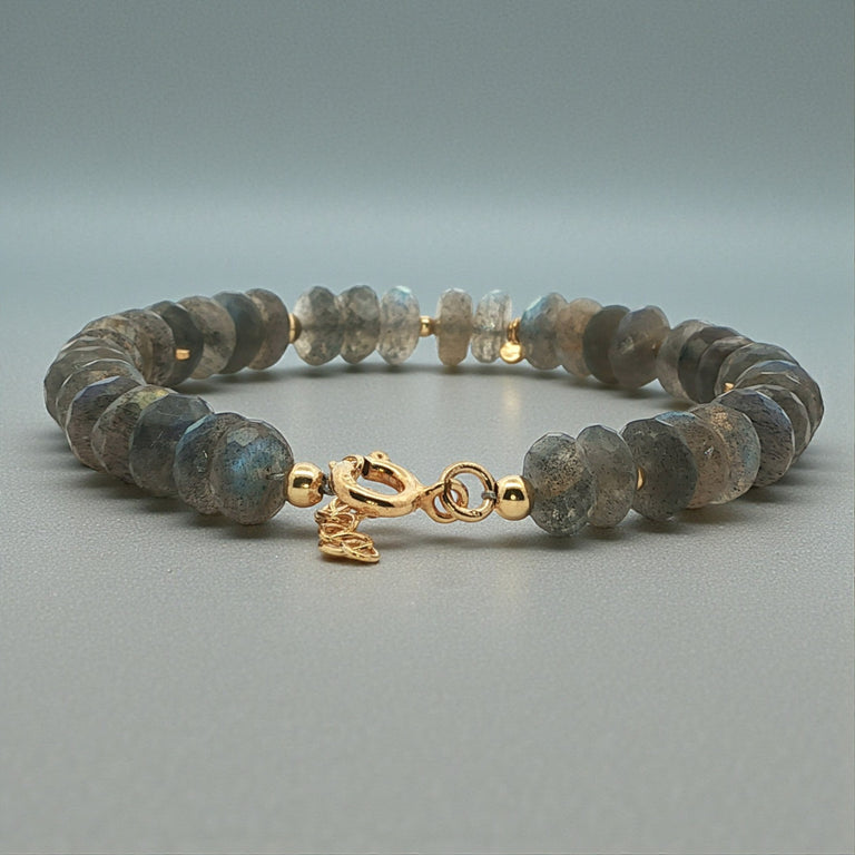 Edelsteinarmband mit Labradoriten