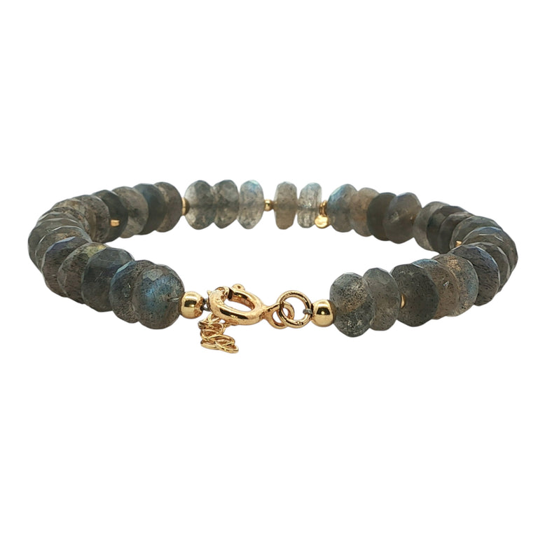Edelsteinarmband mit Labradoriten