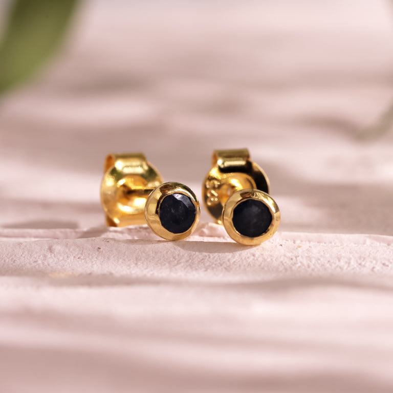 Ohrstecker ATHINA mit Saphir