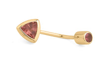 Bauch Piercing TRIANGLE Rosaturmalin