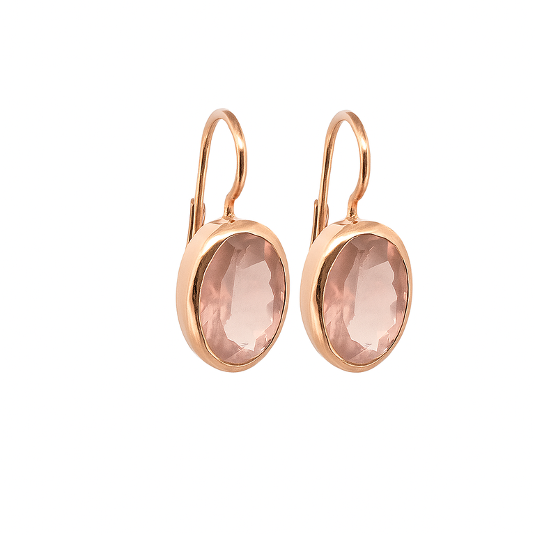 Ohrhänger Serenah Rosenquarz 10 X 14 mm