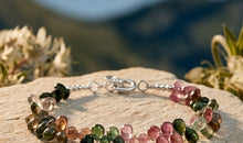 Multiturmalin Armband 6X7 mm