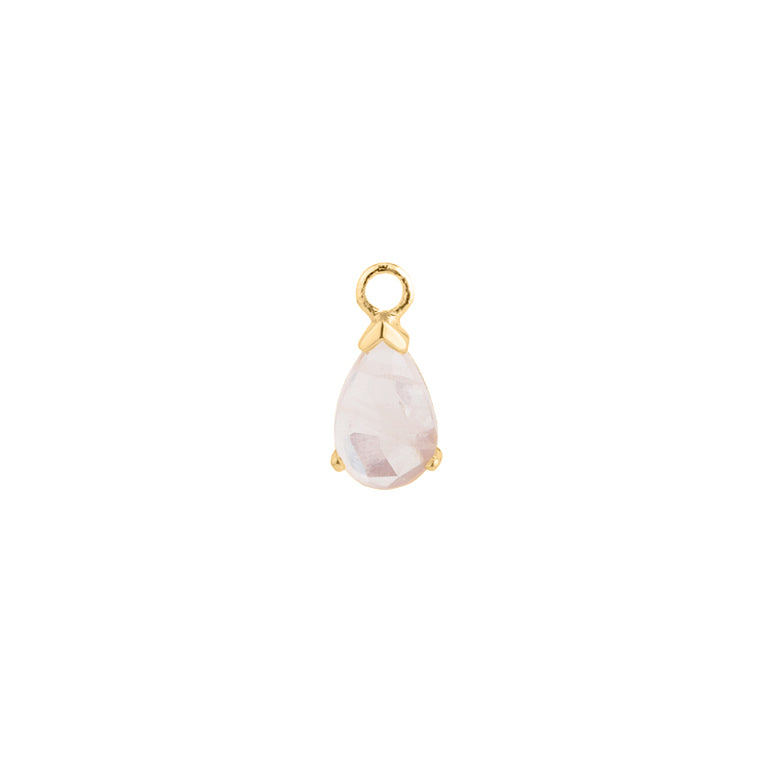 Charm LEONIE Rosenquarz 5X8mm