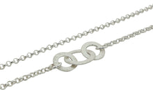 Silberkette mit Kreisen – Erbsenkette 42 cm | 925 Silber