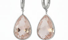 Creolen KAYLA  2.5 X 14 mm mit Rosenquarz