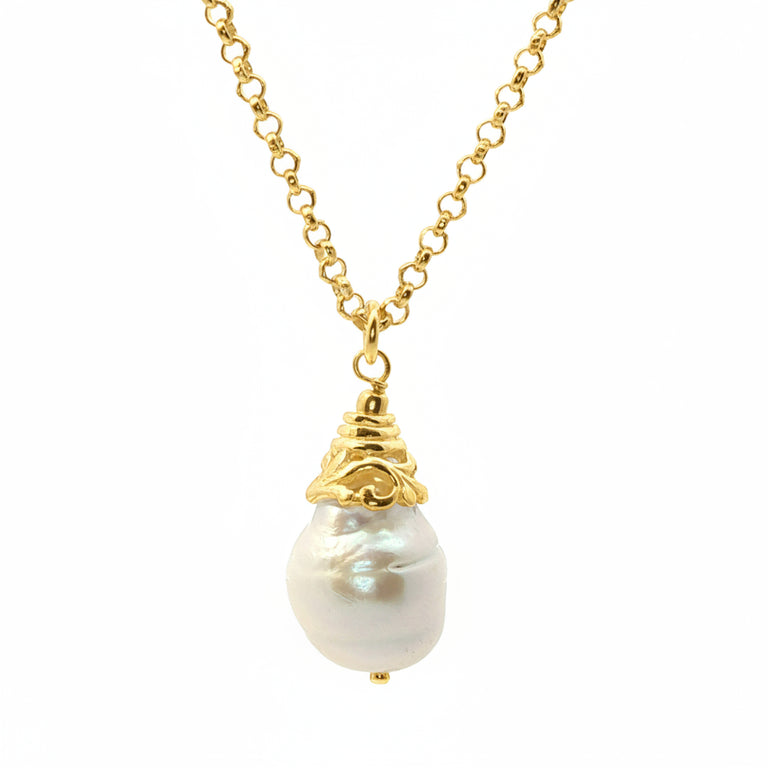 Silberkette mit Barockperle