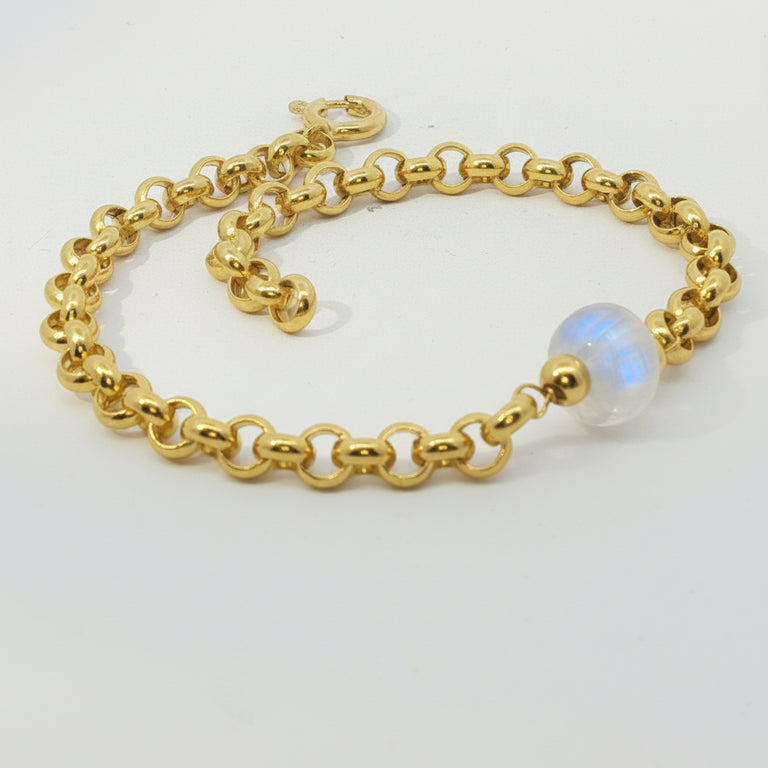 5 mm VALOREA Armband mit Mondstein