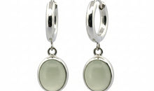 Creolen KAYLA 14 mm mit Prehnite