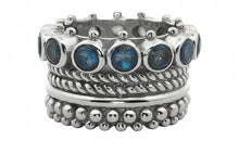 Ring Scharlotta mit Labradorit  Grösse 56