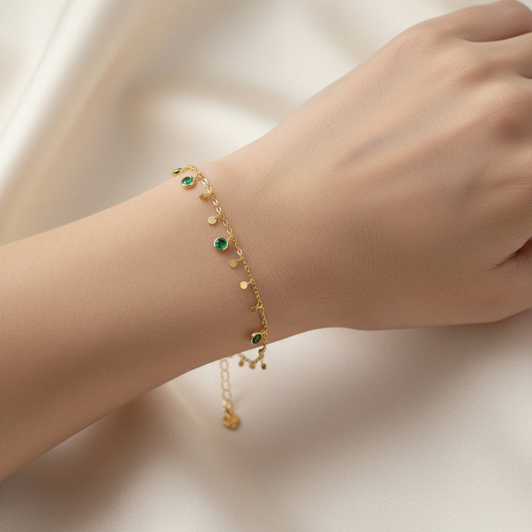 Armband ARETTA Turmalin grün