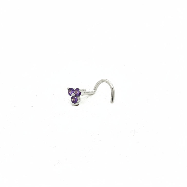 Nasen Piercing TRINITY Amethyst