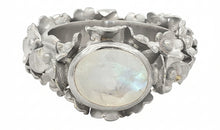 Ring FLORAL mit Mondstein