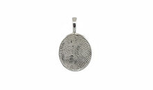 Anhänger FINGERPRINT OVAL l 13X15 mm