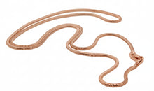 Schlangenkette 50 cm aus 925 Silber – Weiche Kette 1,8 mm | Vergoldet