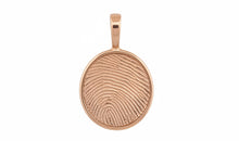 Anhänger FINGERPRINT OVAL l 13X15 mm