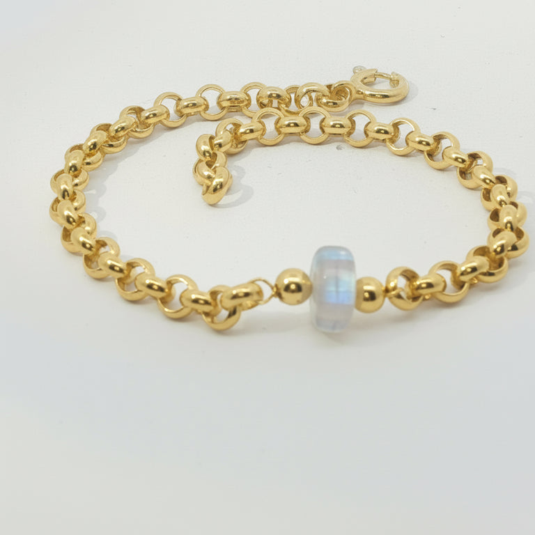 5 mm VALOREA Armband mit Mondstein